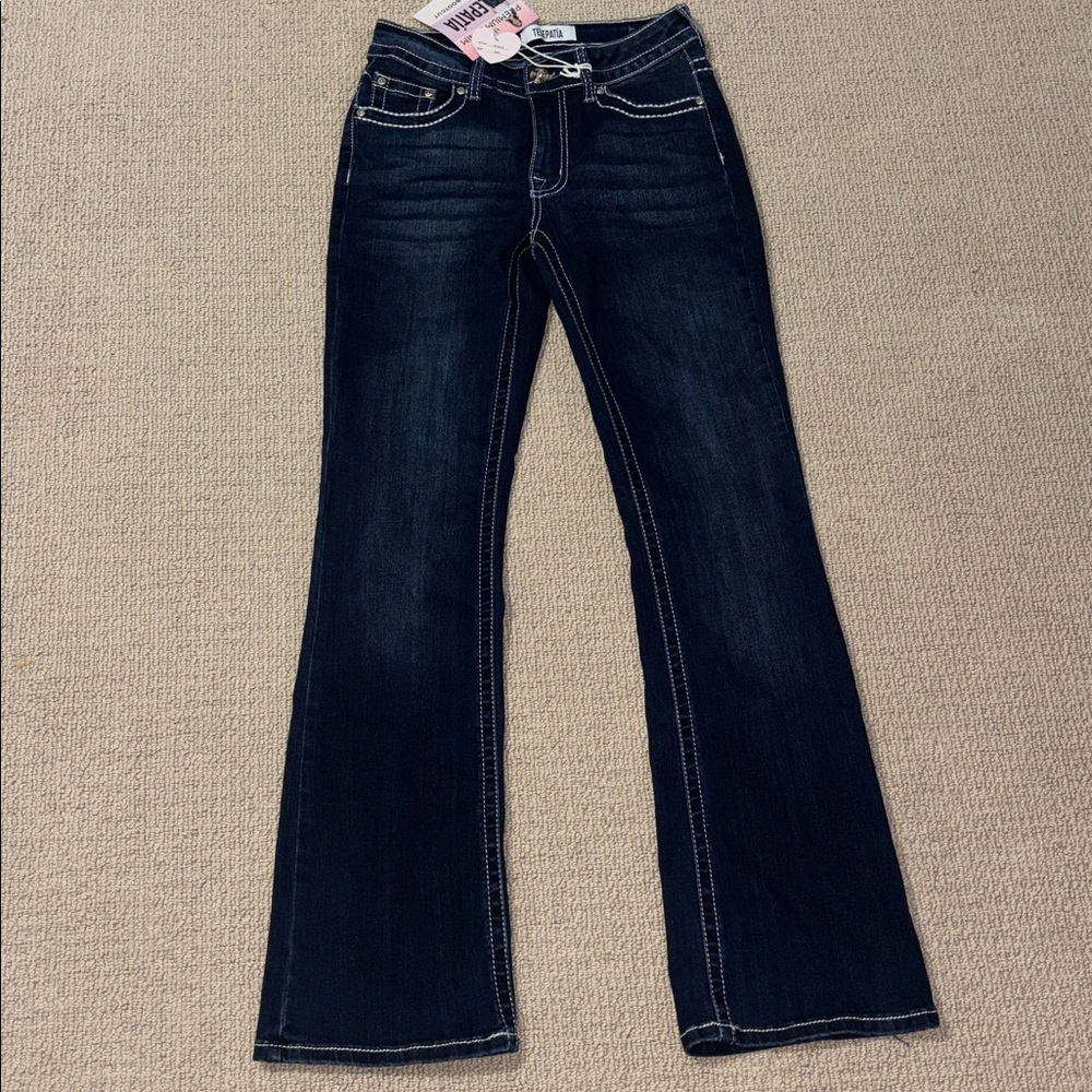 Telepatía Bling Bling Mid Rise Bootcut Jeans Sz 5